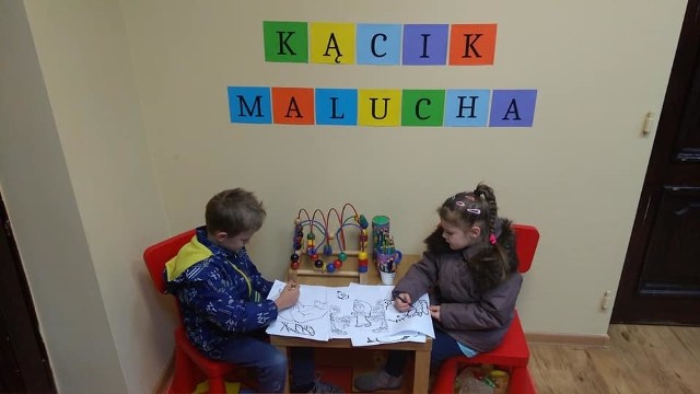 Kącik Malucha w ratuszu w Byczynie.