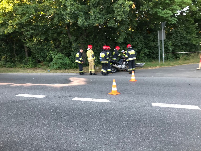 Do wypadku na ulicy Popiełuszki doszło o godz. 19.00....