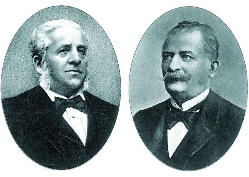 Założyciele H&V Joseph Herzfeld (1832-1898) i Carl Victorius...