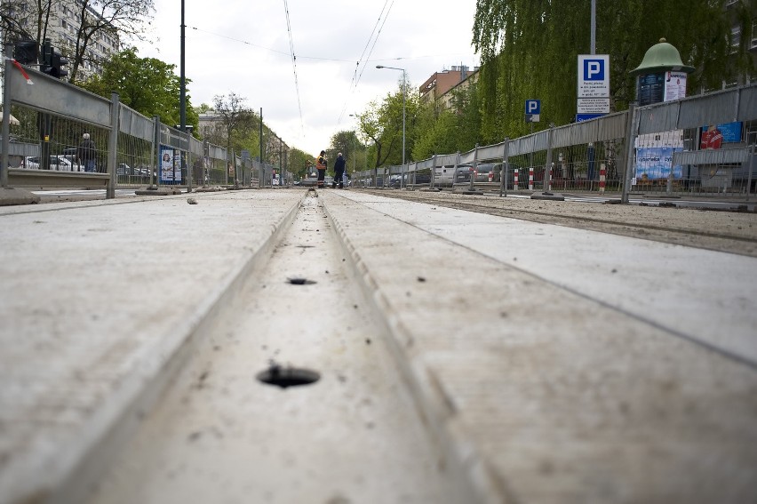 Remont torowiska na Królewskiej