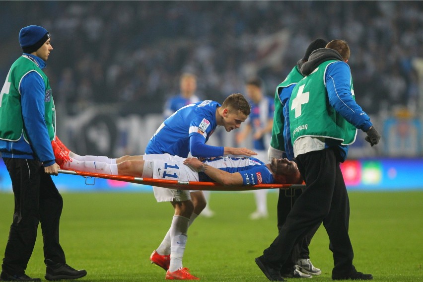 Gergo Lovrencsics kontuzjowany w meczu z Jagiellonią....