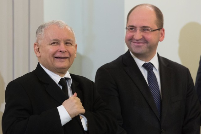 Jarosław Kaczyński i Adam Bielan