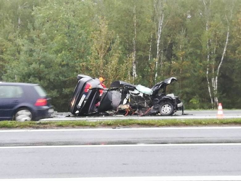 Wypadek na DK1 w Brudzowicach k. Siewierza