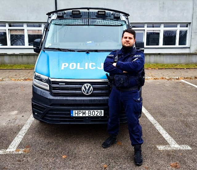 Policjantem jest się zawsze - na i poza służbą - dowiódł mł. asp. Maciej Dziemian. Na co dzień funkcjonariusz Oddziału Prewencji Policji w Białymstoku