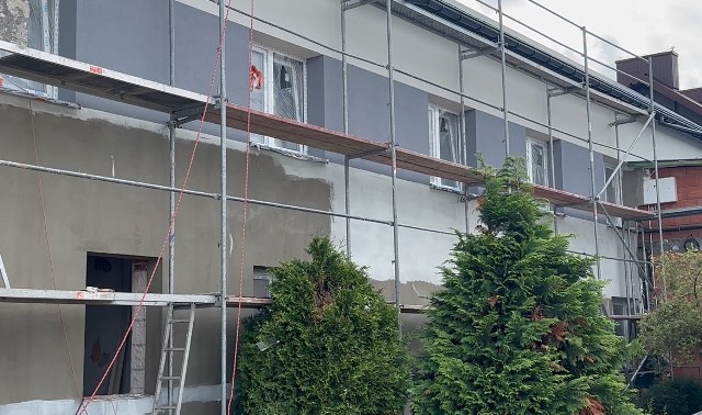 Trwa remont budynku urzędu miejskiego w Kamieńsku