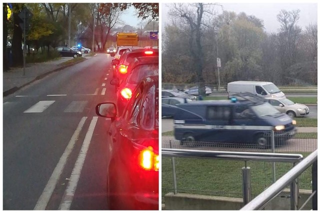 Obława w Szczecinie. Policjanci szukają zbiega. Efekt? Ogromne korki w całym mieście