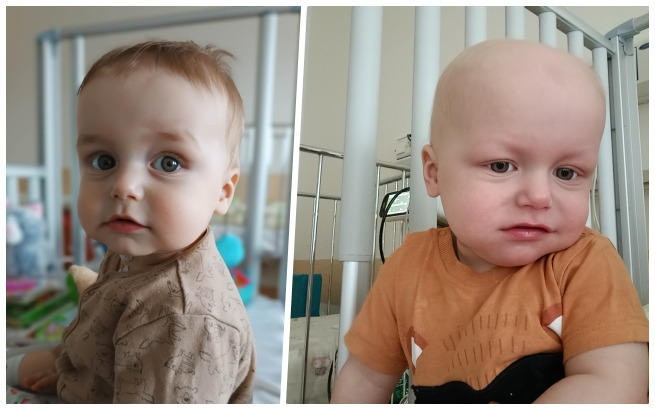 Roczny Krystianek Kaczmarczyk z Polichna walczy o życie! W jego małym ciele rozwija się nowotwór