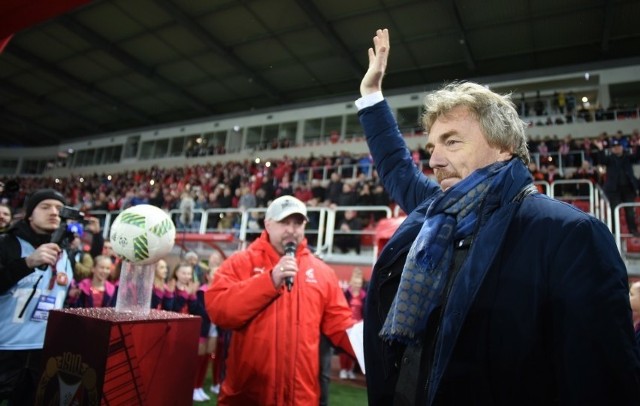 Zbigniew Boniek podczas otwarcia stadionu Widzewa. Być może znów będzie współpracował z Marcinem Tarocińskim (w czerwonej kurtce)