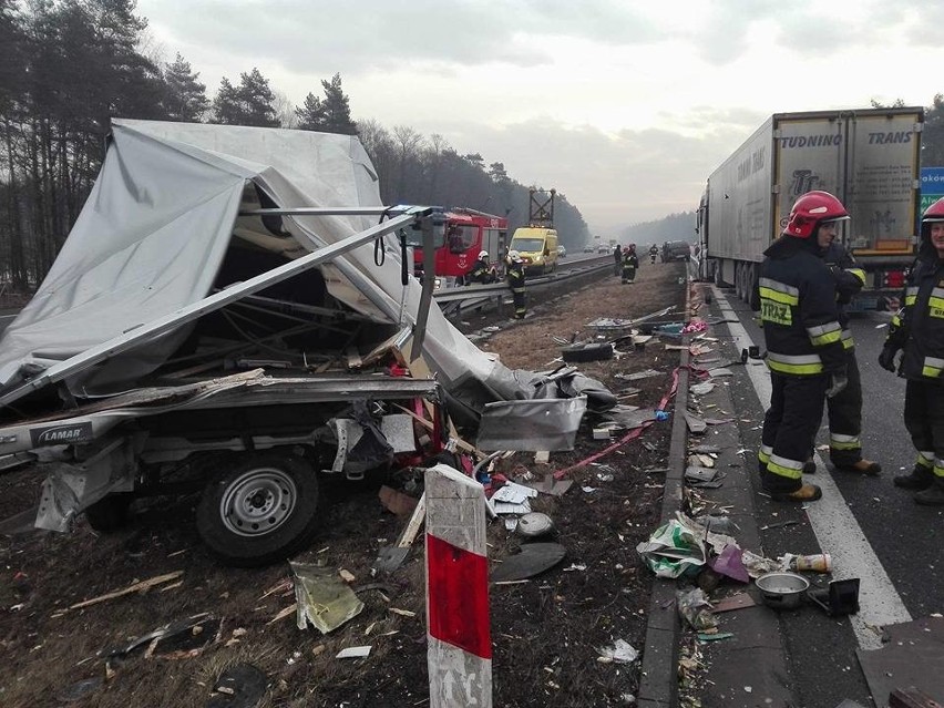 Groźny wypadek na autostradzie A4