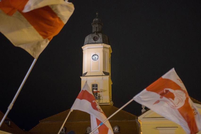 Białystok solidarny z Ukrainą. Mieszkańcy okazali wsparcie...