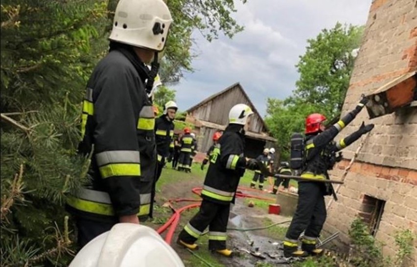 Pożar przy ul. Wieczorka w Lubockiem 21.05.2019....