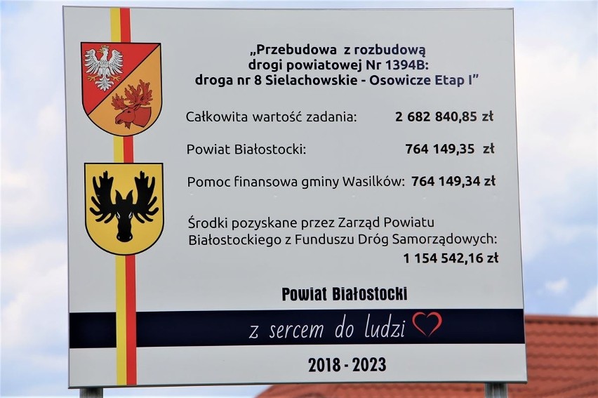 Przebudowa drogi powiatowej Sielachowskie – Osowicze,...