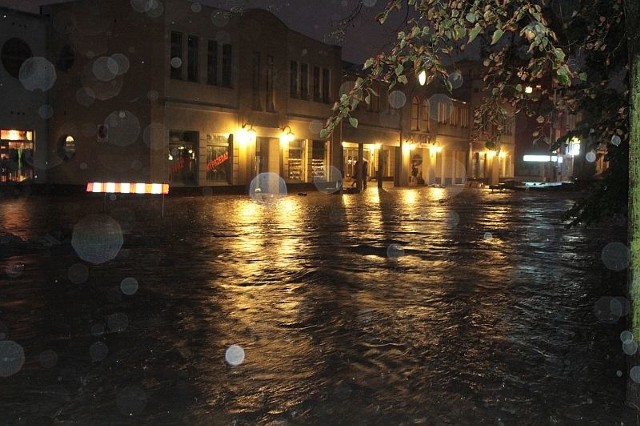 W poniedziałek Silnica  zalała Planty.