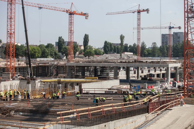 Budowa dworca Łódź Fabryczna przebiega zgodnie z harmonogramem. Zakończenia prac 30 września 2015 r.