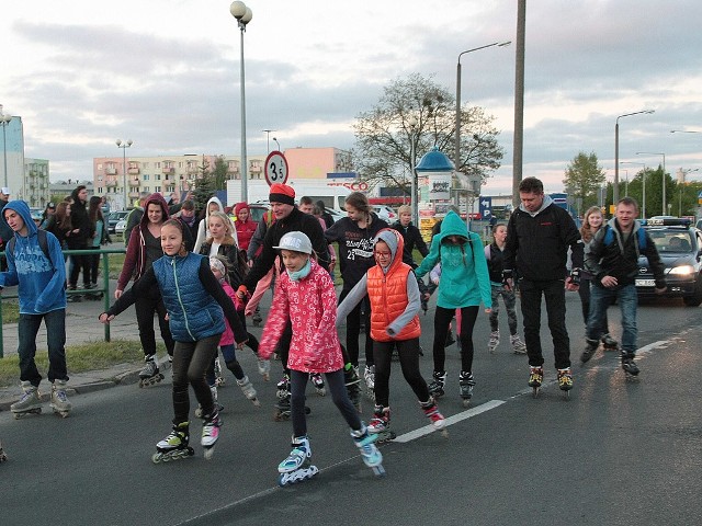 Nightskating w Grudziądzu