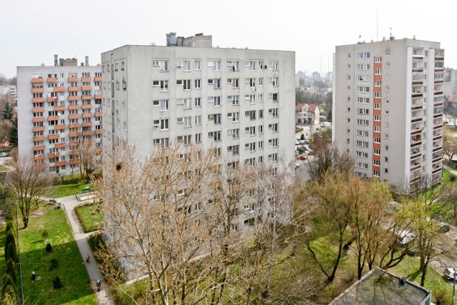 Zaletą osiedli z wielkiej płyty są duże odległości między blokami i zieleń, jak np. na krakowskim Ugorku