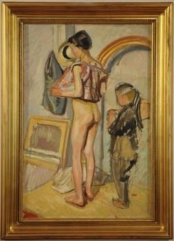 Wojciech Weiss "Małe modele" (olej na płótnie, 1910) Fot. Michał Klag