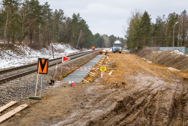 Nowy przystanek PKP Białystok Nowe Miasto powstaje na przedłużeniu ul. Pułaskiego