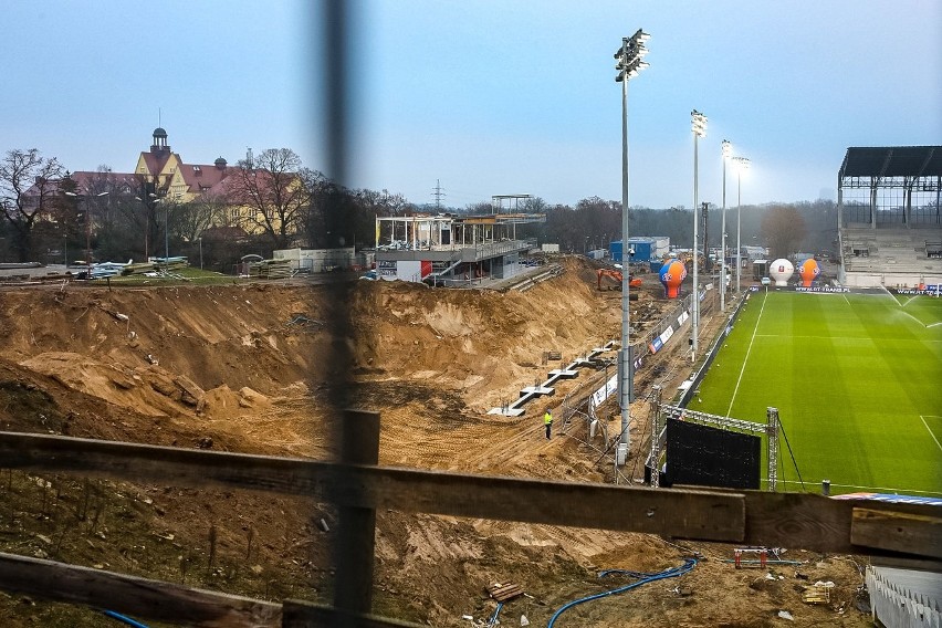 Stadion Pogoni Szczecin - stan 19 grudnia 2020.