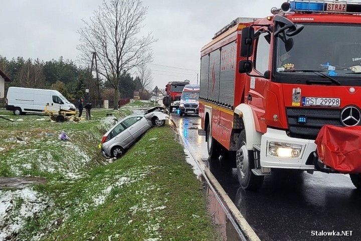 Do wypadku w Rzeczycy Okrągłej doszło w czwartek, 5 kwietnia...