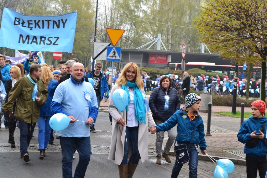 Sosnowiec: ulicami miasta przeszedł Błękitny Marsz [ZDJĘCIA]