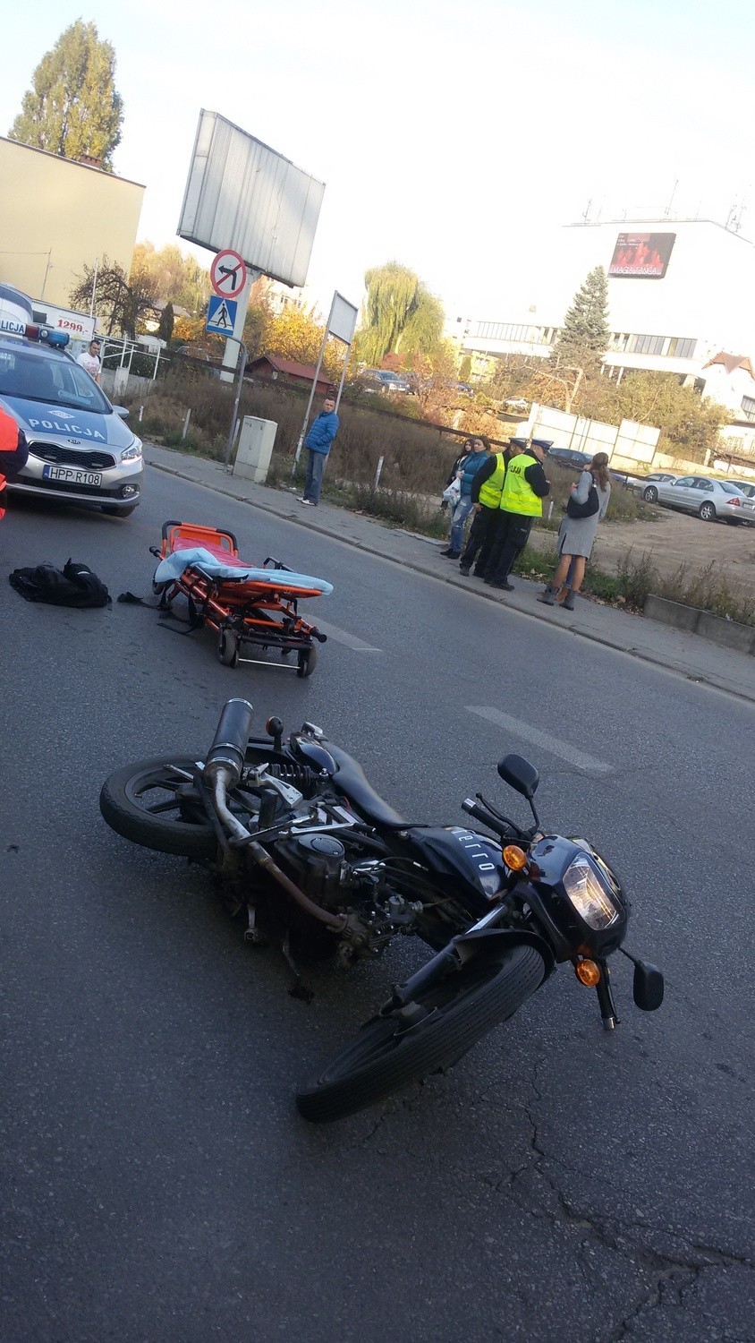 Wypadek motocykisty w Rybniku. To 16-latek z Jejkowic