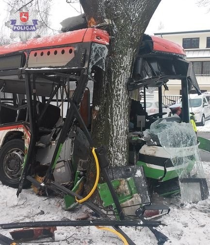 Wypadek autobusu MPK na lubelskim Czechowie
