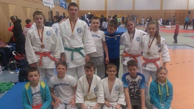 Reprezentanci Akademii Judo Poznań na prestiżowych zawodach w niemieckim Sprembergu.