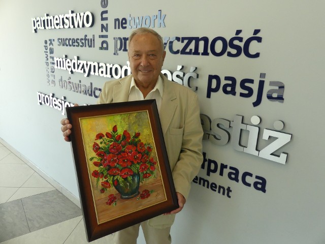 Prof. Stanisław Korczyński w czasie epidemii wrócił do dawnej pasji... malowania obrazów farbami akrylowymi.