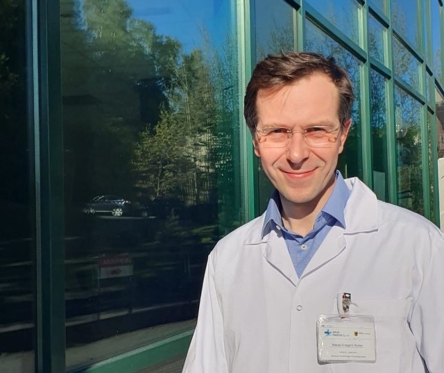 dr Maciej Stukan, lekarz Oddziału Ginekologii Onkologicznej Szpitala Morskiego im. PCK w Gdyni