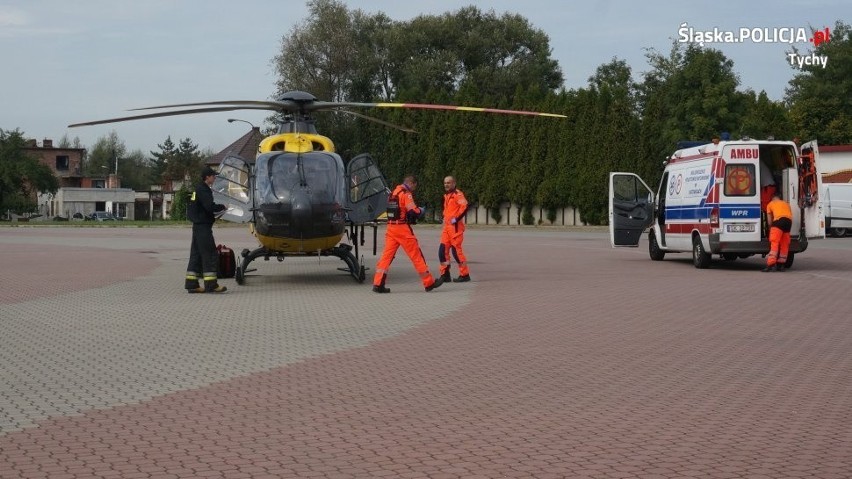 Rowerzysta zjechał na przeciwny pas ruchu i zderzył się z...