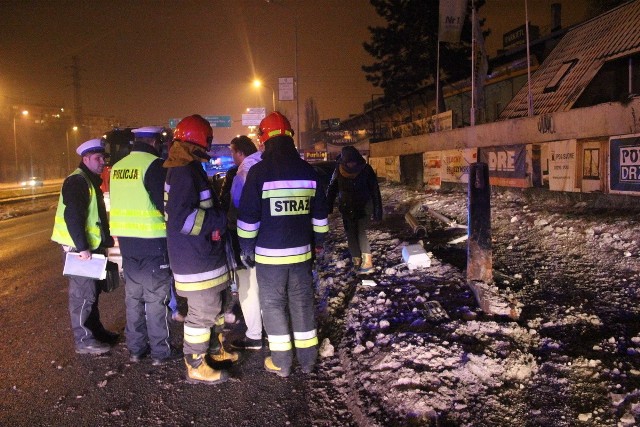 Wypadek na Włókniarzy (23.01.2014)