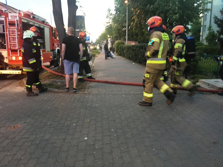 Pożar w bloku przy ul. Psarskiego, 9.05.2020