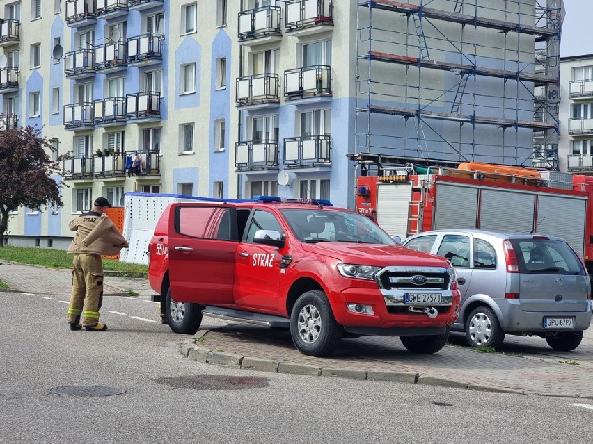 Akcja ratownicza w Pucku, ul. Przebendowskiego