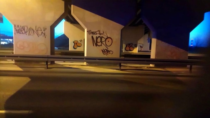 Szczecin: Namalowal graffiti na wiadukcie. Grozi im nawet 5 lat pozbawienia wolności [ZDJĘCIA]
