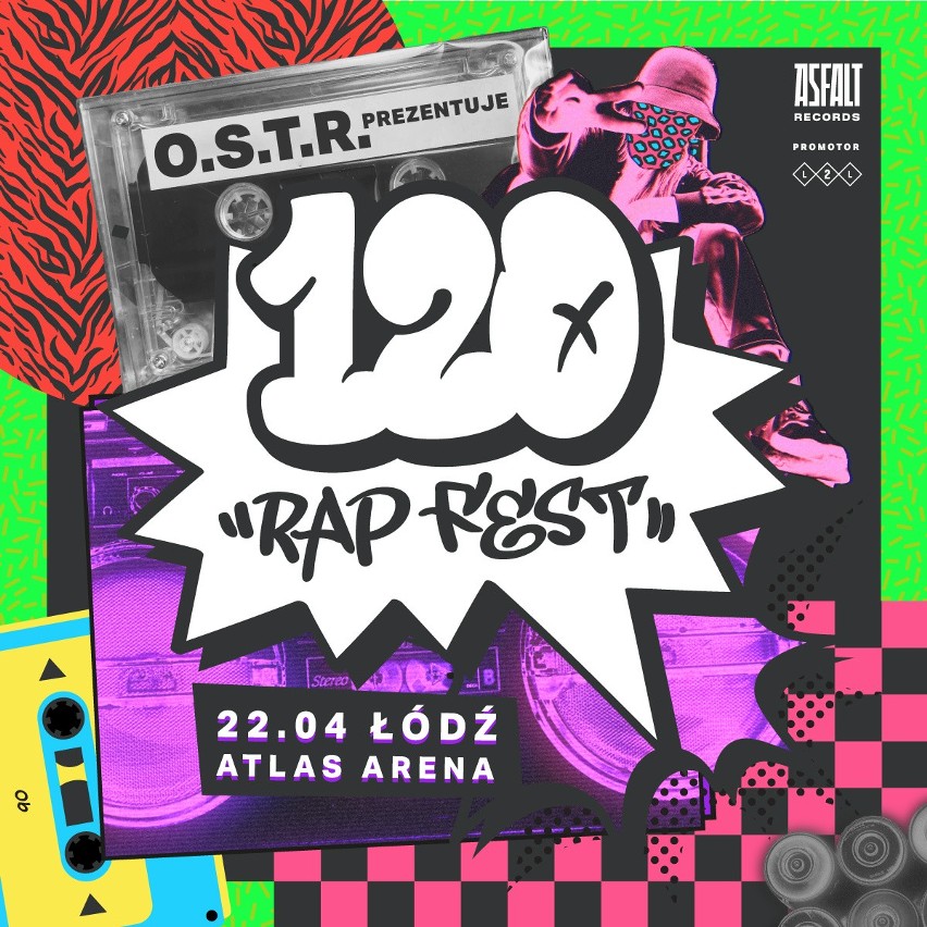 120 Rap Fest. O.S.T.R. zagra w Atlas Arenie w Łodzi! O.S.T.R z nowym festiwalem w Łodzi! 