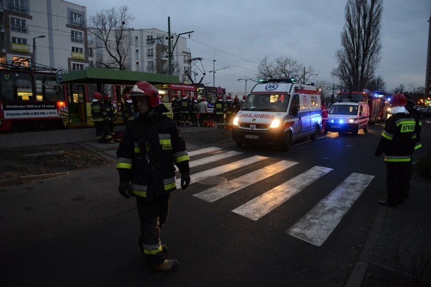 Zderzenie tramwajów na Polance. Kilkanaście osób rannych [ZDJĘCIA]