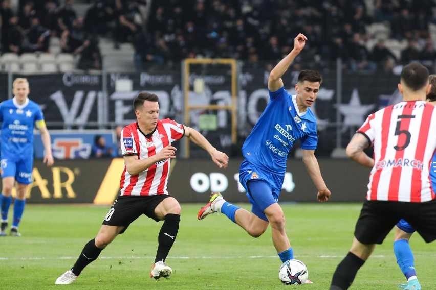 1.05.2022, Kraków: mecz ekstraklasy Cracovia - Wisła. W...