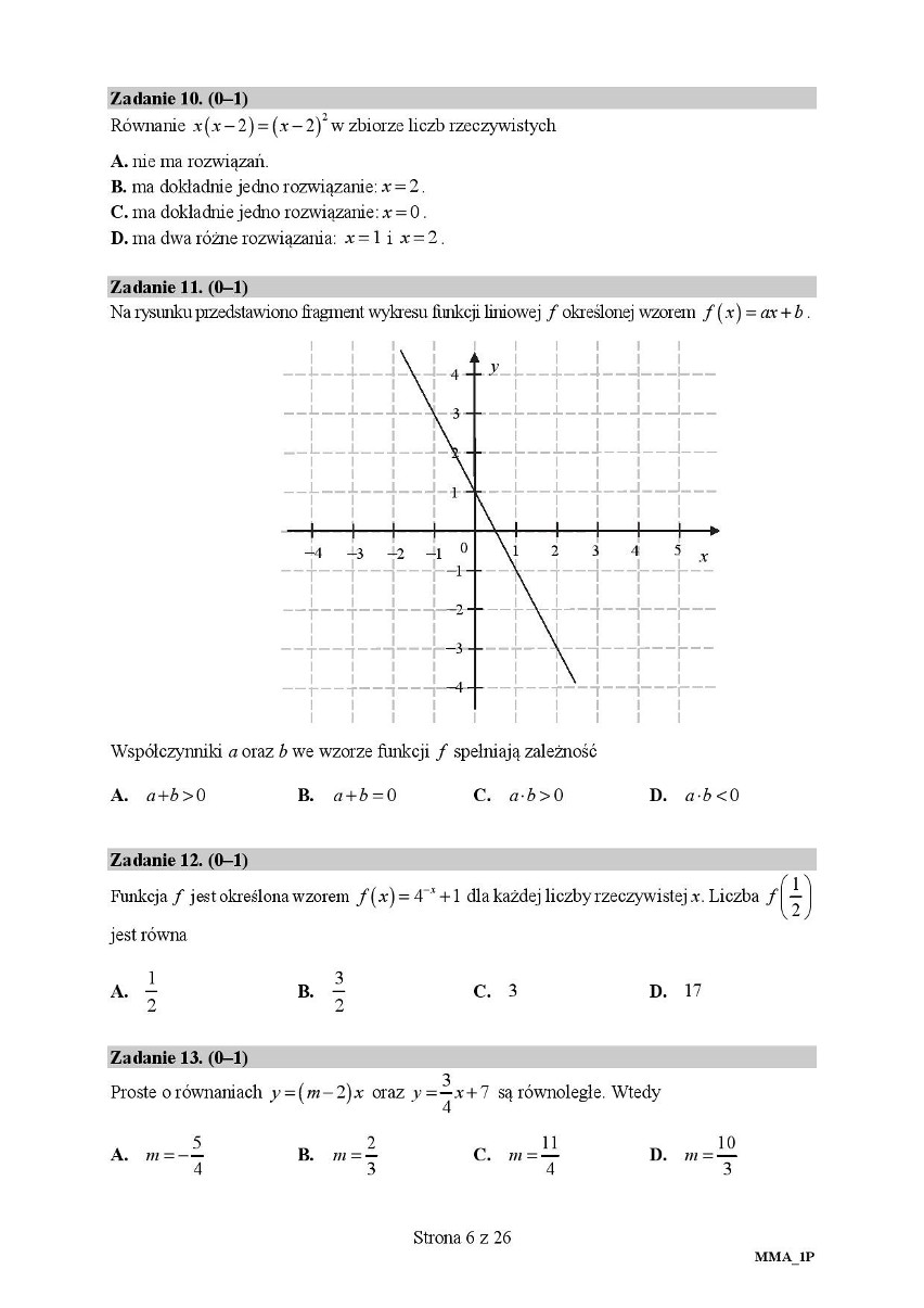Zobacz zadania i odpowiedzi do arkusza z matury 2020 z...