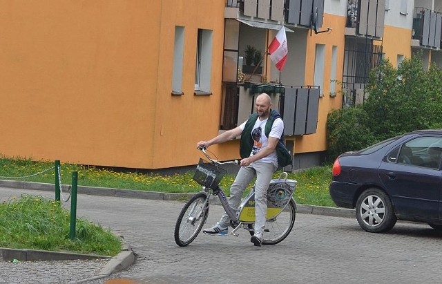Daniel Krysiak chętnie korzysta z radomskiego roweru miejskiego.