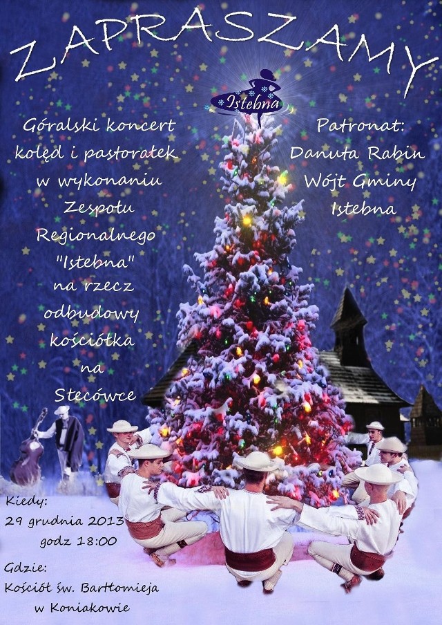 Koncert kolęd i pastorałek rozpocznie się o godzinie 18, 29 grudnia.