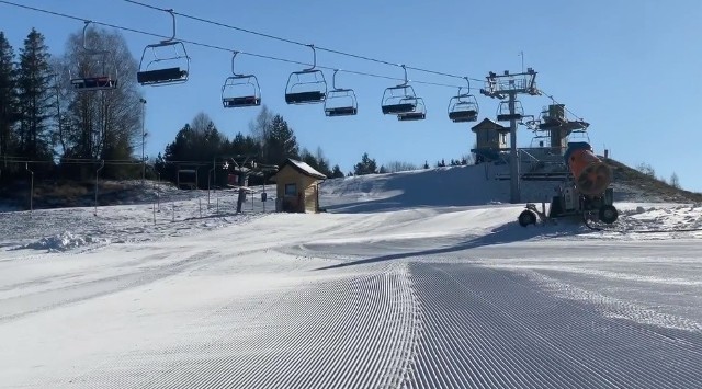 Takie warunki panują przed startem sezonu na stacji Master-Ski w Tyliczu
