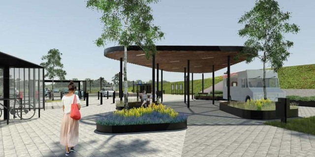 Tak ma wyglądać niepołomicki park&ride dla blisko 200 samochodów, planowany przy stacji kolejowej w Podłężu