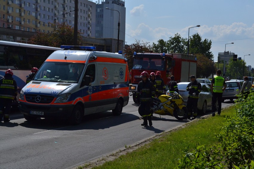 Częstochowa: Wypadek motocyklisty na Armii Krajowej [ZDJĘCIA]