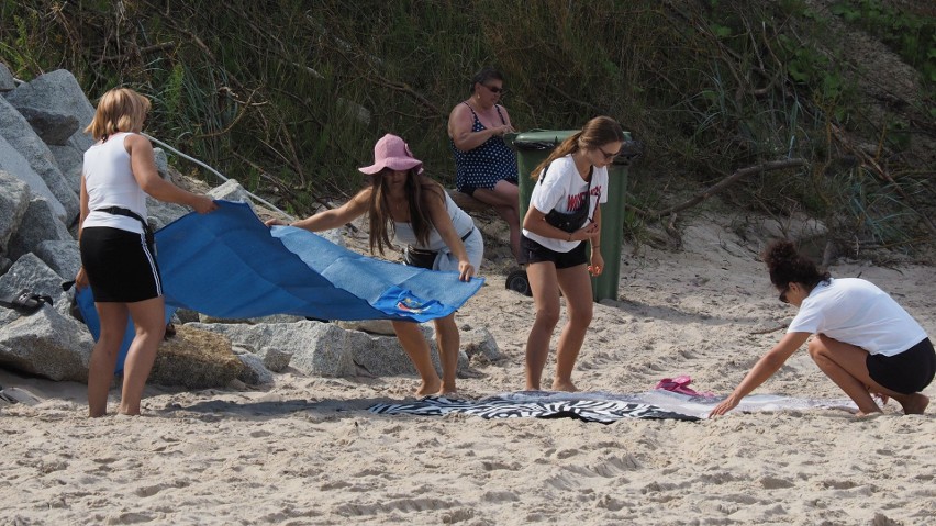 Zobaczcie, jak we wtorkowe południe wyglądała plaża...