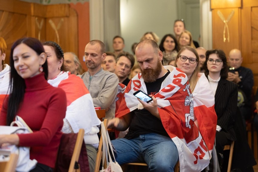Kraków. Liderka białoruskiej opozycji Swiatłana Cichanouska spotkała się z czytelnikami