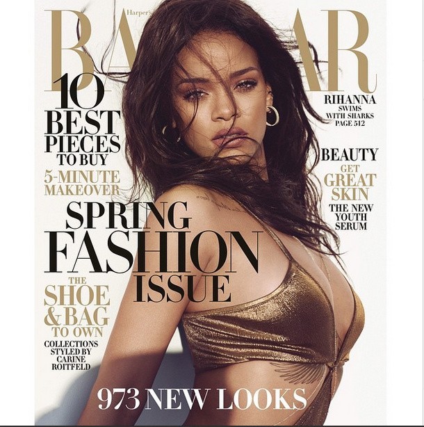 Rihanna często pojawia się na okładkach magazynów