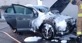 Pożar samochodu osobowego w Zbąszyniu. Straty oszacowano na 80 tysięcy złotych