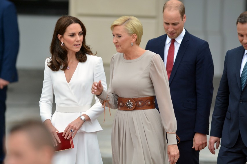 Książę William i Kate Middleton w Warszawie [ZDJĘCIA] Spotkanie z parą prezydencką i warszawiakami