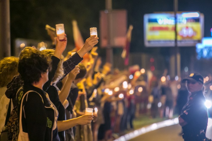 24 lipca 2017. Protest w obronie niezależności sądów na...